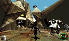 MDK had stunning 3D graphics and was released on multiple platforms, including both PC and PSX. It had stunning graphics, even in software mode, but, 3D hardware made it infinitely more enjoyable.